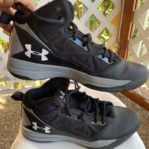 Black Under Armour basketball shoes